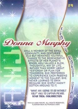 2000 SkyBox Star Trek Cinema 2000 - Female Guest Stars #F9 Donna Murphy as Anij Back