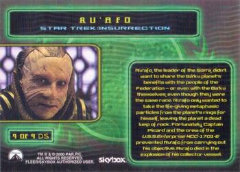 2000 SkyBox Star Trek Cinema 2000 - The Dark Side #9DS Ru'afo Back