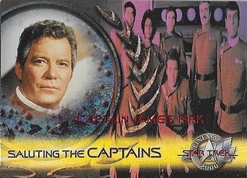 2000 SkyBox Star Trek Cinema 2000 - Saluting the Captains #SC1 James T. Kirk / William Shatner Front