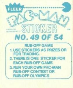 1980 Fleer Pac-Man Stickers & Rub-Offs #49 I'M COOKIN'. 