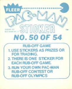 1980 Fleer Pac-Man Stickers & Rub-Offs #50 WE WANT PAC-MAN 