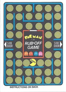 1980 Fleer Pac-Man Stickers & Rub-Offs #NNO Rub-Off Game Front