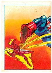 1984 Leaf Marvel Super Heroes Secret Wars Stickers #6 Captain America Front