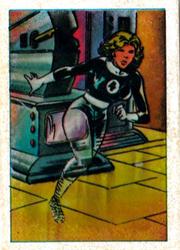 1984 Leaf Marvel Super Heroes Secret Wars Stickers #15 Invisible Girl Front