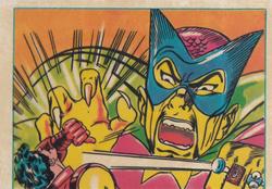 1984 Leaf Marvel Super Heroes Secret Wars Stickers #32 Iron Man Front