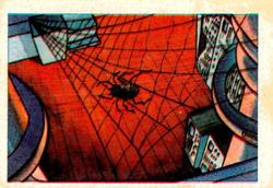 1984 Leaf Marvel Super Heroes Secret Wars Stickers #37 Spider-Man Front
