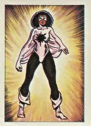 1984 Leaf Marvel Super Heroes Secret Wars Stickers #58 Captain Marvel Front