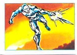 1984 Leaf Marvel Super Heroes Secret Wars Stickers #68 Iceman Front