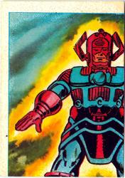 1984 Leaf Marvel Super Heroes Secret Wars Stickers #80 Galactus Front