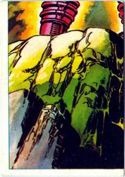 1984 Leaf Marvel Super Heroes Secret Wars Stickers #82 Galactus Front