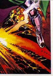 1984 Leaf Marvel Super Heroes Secret Wars Stickers #91 Doctor Doom Front