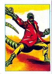 1984 Leaf Marvel Super Heroes Secret Wars Stickers #94 Lizard Front
