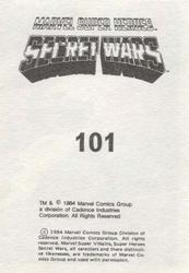 1984 Leaf Marvel Super Heroes Secret Wars Stickers #101 Ultron Back