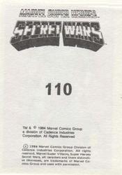 1984 Leaf Marvel Super Heroes Secret Wars Stickers #110 Thunderball Back