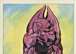 1984 Leaf Marvel Super Heroes Secret Wars Stickers #125 Dragon Man Front