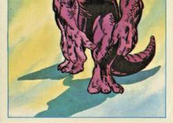 1984 Leaf Marvel Super Heroes Secret Wars Stickers #126 Dragon Man Front