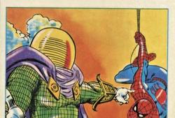 1984 Leaf Marvel Super Heroes Secret Wars Stickers #132 Mysterio Front