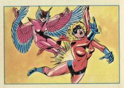 1984 Leaf Marvel Super Heroes Secret Wars Stickers #137 Deathbird Front