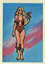 1984 Leaf Marvel Super Heroes Secret Wars Stickers #154 Shanna The She-Devil Front
