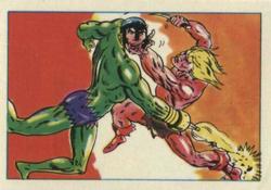 1984 Leaf Marvel Super Heroes Secret Wars Stickers #155 Ka-Zar Front