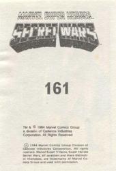 1984 Leaf Marvel Super Heroes Secret Wars Stickers #161 Moondragon Back