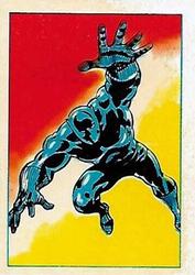 1984 Leaf Marvel Super Heroes Secret Wars Stickers #163 Black Panther Front