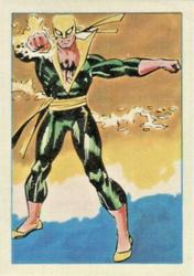1984 Leaf Marvel Super Heroes Secret Wars Stickers #175 Iron Fist Front