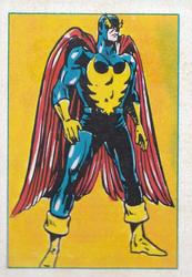 1984 Leaf Marvel Super Heroes Secret Wars Stickers #180 Nighthawk Front