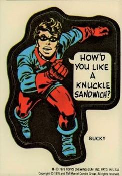 1976 Topps Marvel Super Heroes Stickers #NNO Bucky Front