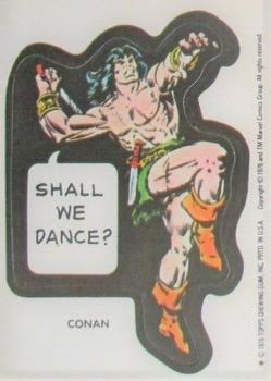 1976 Topps Marvel Super Heroes Stickers #NNO Conan Front