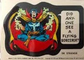 1976 Topps Marvel Super Heroes Stickers #NNO Dr. Strange Front