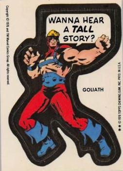 1976 Topps Marvel Super Heroes Stickers #NNO Goliath Front
