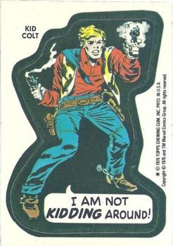 1976 Topps Marvel Super Heroes Stickers #NNO Kid Colt Front
