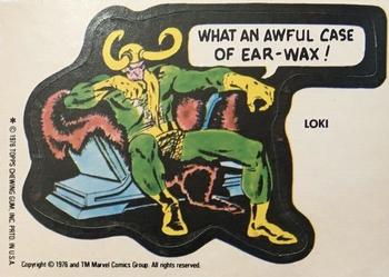 1976 Topps Marvel Super Heroes Stickers #NNO Loki Front