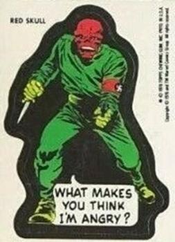 1976 Topps Marvel Super Heroes Stickers #NNO Red Skull Front