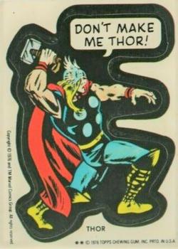 1976 Topps Marvel Super Heroes Stickers #NNO Thor Front