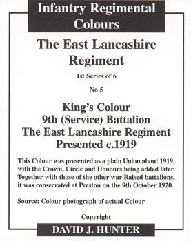 2007 Regimental Colours : The East Lancashire Regiment 1st Series #5 King's Colour 9th (Service) Battalion Back
