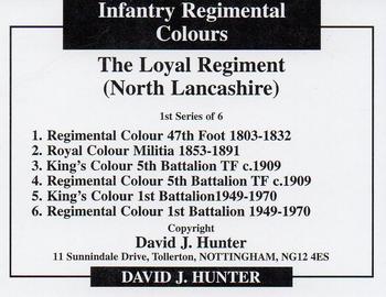 2009 Regimental Colours : The Loyal Regiment (North Lancashire) #NNO Title Card Back