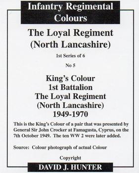 2009 Regimental Colours : The Loyal Regiment (North Lancashire) #5 King's Colour 1st Battalion 1949-1970 Back