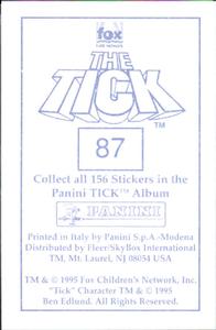 1995 Panini The Tick Stickers #87 To the showers with us! Back
