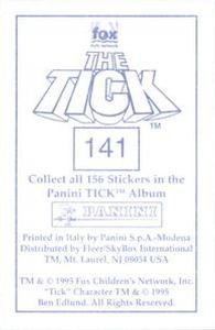 1995 Panini The Tick Stickers #141 Tick! I'm still in control here! Back