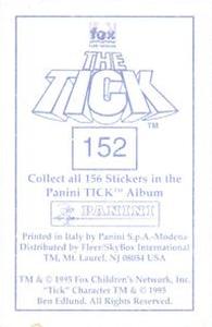 1995 Panini The Tick Stickers #152 No... thank you... Back