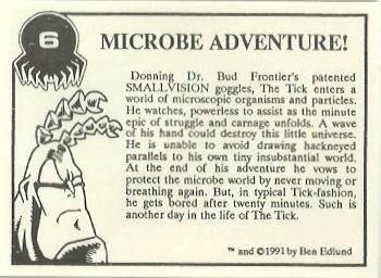 1991 NEC Press The Tick Test Set #6 Microbe Adventure Back