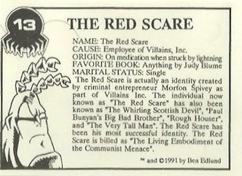 1991 NEC Press The Tick Test Set #13 The Red Scare Back
