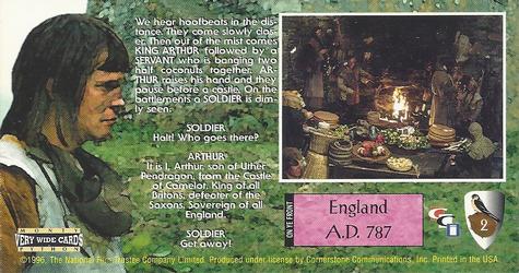 1996 Cornerstone Monty Python and the Holy Grail #2 England A.D. 787 Back
