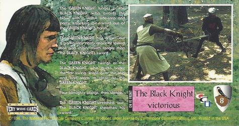 1996 Cornerstone Monty Python and the Holy Grail #8 The Black Knight victorious Back