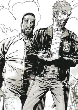 2012 Cryptozoic The Walking Dead Comic Book #2 Leader Front