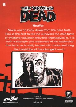 2012 Cryptozoic The Walking Dead Comic Book #8 Realist Back