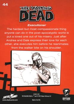 2012 Cryptozoic The Walking Dead Comic Book #44 Executioner Back