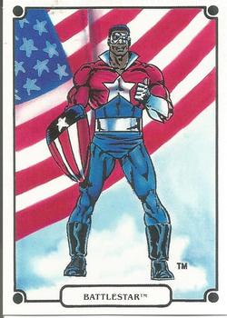 1988 Comic Images Marvel Universe IV Heroic Origins #3 Battlestar Front
